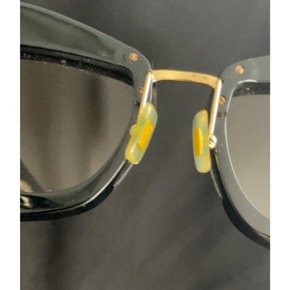 Miu Miu black and Gold frame sunglasses SMU 01X 67 15 06F -0A7 140 2N Made Italy main image 7